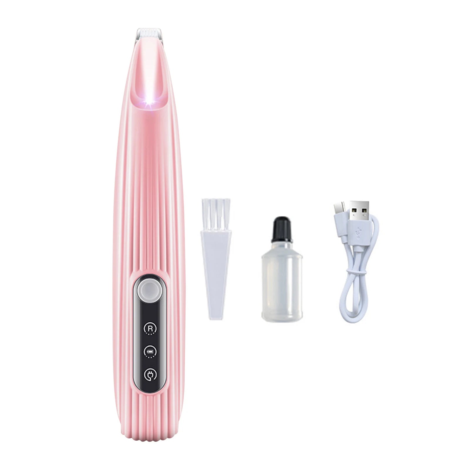 Portable Dog Paw Trimmer with Led Light Rechargeable Cordless Nail Grinder Shaver for Cats and Other Pets Nail Grooming Tools