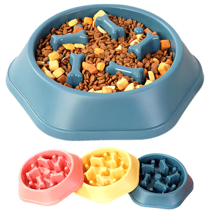 Slow Feeder Dog Bowl Anti-Choking Slow Feeding Bowls for Dogs Anti-Slip Pet Slow Eat Dishes Puzzle Bowls for Small Medium Dogs