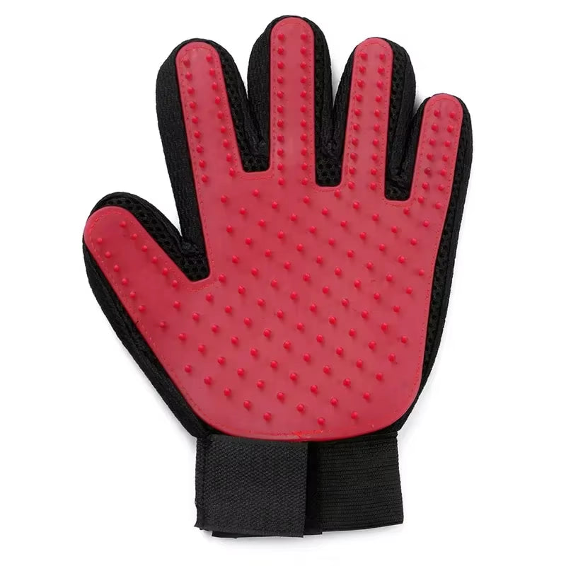 Silicone Pet Grooming Gloves Cats Hair Brush and Comb Gloves to Bathe Dogs Cleaning Hair Removal for Dog Animal Use Supplies