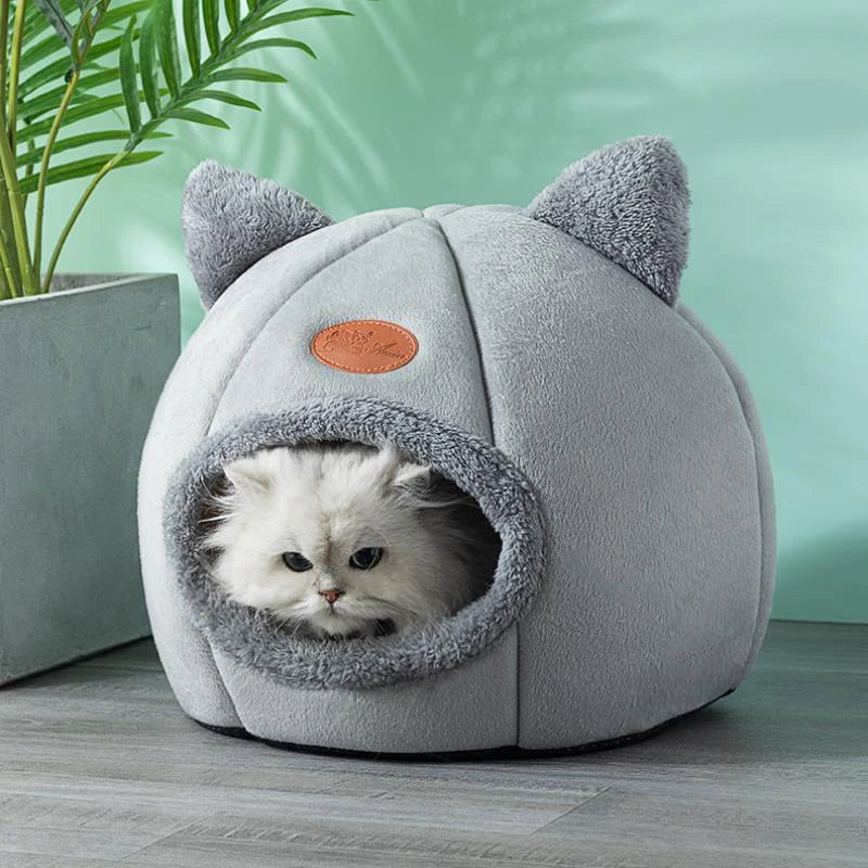 New Deep Sleep Comfort in Winter Cat Bed Iittle Mat Basket Small Dog House Products Pets Tent Cozy Cave Nest Indoor Cama Gato