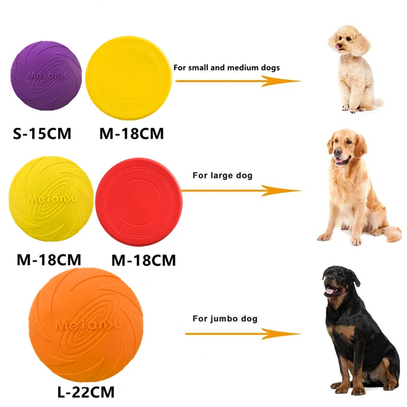 Bite Resistant Flying Disc Toys for Dog Multifunction Pet Puppy Training Toys Outdoor Interactive Game Pet Dogs Products