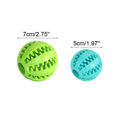 Dog Toy Ball Interactive Rubber Balls Puppy Chewing Toys Pet Tooth Cleaning Ball Cats Pets Food Treat Feeder Silicone Balls Toy