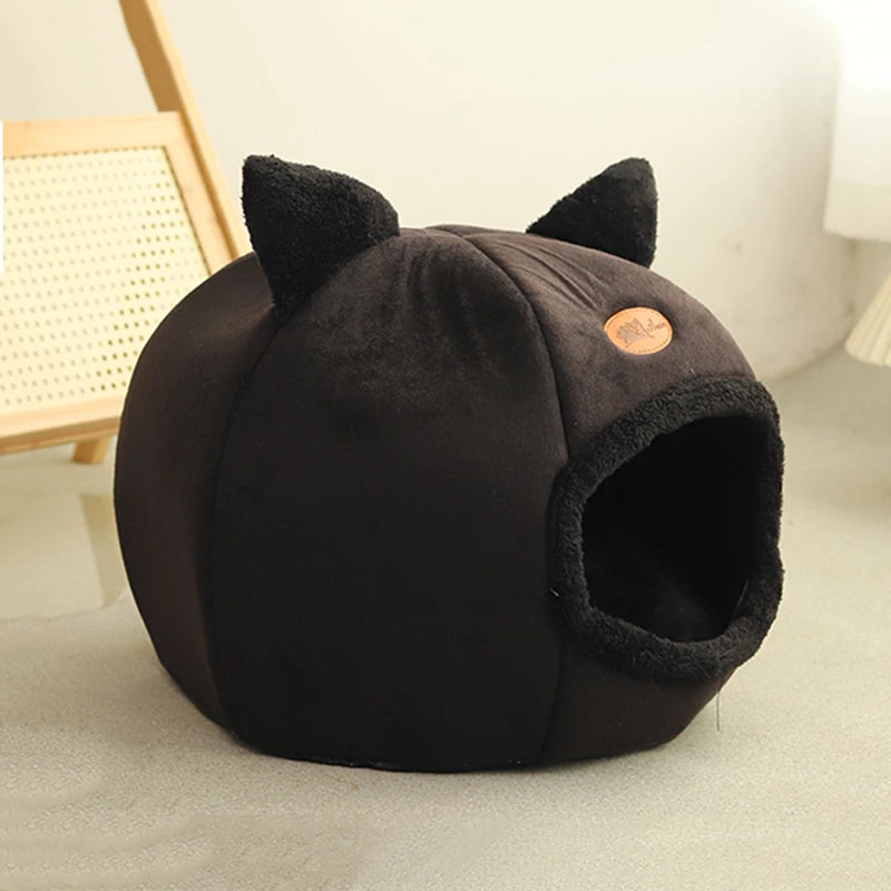 New Deep Sleep Comfort in Winter Cat Bed Iittle Mat Basket Small Dog House Products Pets Tent Cozy Cave Nest Indoor Cama Gato